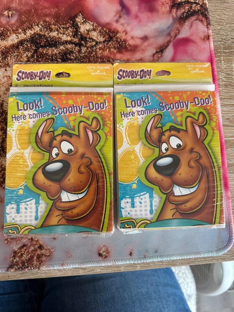 Scooby-Doo Birthday Party Invitations Sealed – 2 packs of 8 cards