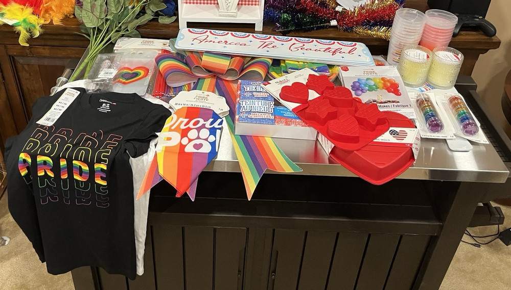 Michaels Pride Party Decorations Assorted Lot, Rainbow Pattern