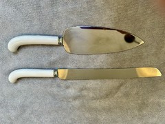 Vintage 1986 7-Piece 50th Golden Wedding Anniversary Memorabilia & Serving Set