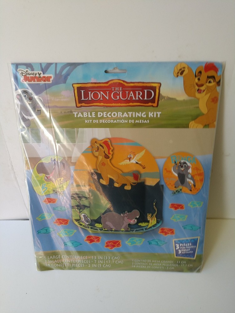 LION GUARD TABLE DECORATING KIT (17pc) Birthday Centerpiece. New SEALED
