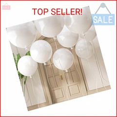 Adoinby 20 Large White Balloons, 24 Inch Jumbo Thick Giant Heavy Duty Balloons f