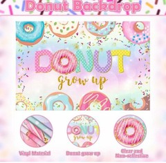 Winrayk 131Pcs Donut Birthday Party Decorations Supplies Donut Balloon Pink