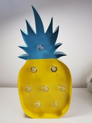 Talking Tables Cuban Fiesta Pineapple 38 cm  Metal LED Light
