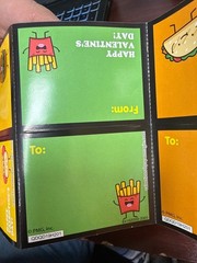 Fast Food Funnies 32 Valentines Cartoon Food Character Sticker Set Classroom Exc