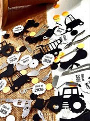 Personalized Construction Tool Confetti 300 Count Civil Engineer Graduation