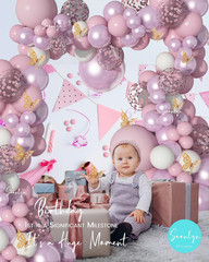 Butterfly Baby Shower Decorations 13Ft Pink Balloon Arch Kit with Butterfly S…