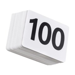 Double Sided Numbered Seats Cards for Weddings and Event Portable Place Card