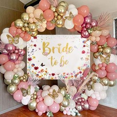 Bride To Be Backdrop Wildflower Bridal Shower Spring Floral Wedding Decor