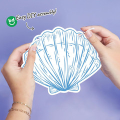 Coastal Party Garland Banner Seashell Ring Champagne Decor Bachelorette Fun Them