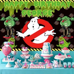 Ghostbusters Personalised Custom Banner Backdrop Party Supplies Birthday Gift
