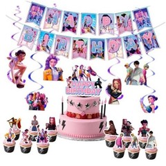 Anime Party Decorations, Cartoon Happy Birthday Decorations, Banner Suit,