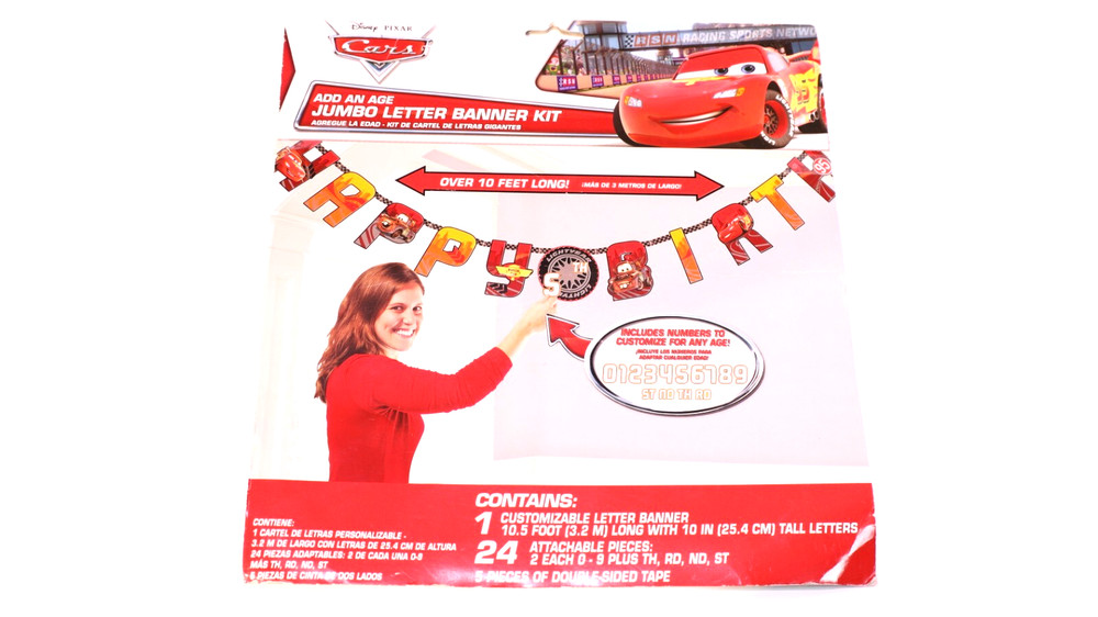 Disney Pixar Cars Birthday Banner