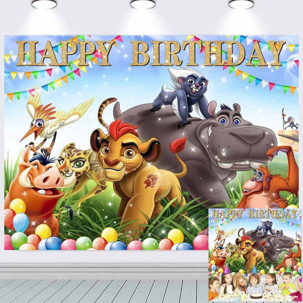 Lion Guard Party Supplies Backdrop Banner Poster Vinyl 7x5ft