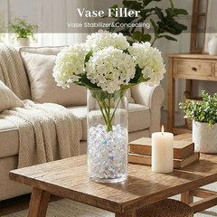 180PCS Iridescent Fake Ice Rocks Clear Acrylic Fake Ice & Plastic Gems Vases