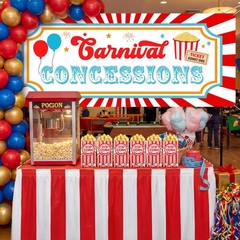 52 Pcs Carnival Circus Party Decorations Concession Stand Supplies Kit with C…