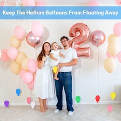 36 Pcs Colorful Plastic Balloon Weights Balloon Shaped Weights for Birthdays …