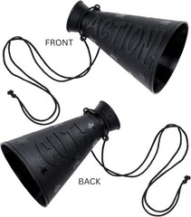 Compact 6” Action Cut Megaphone: Lightweight Prop for Movie Parties & Events