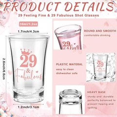 Roshtia 30 Sets 29th Birthday Party Favors for Guests Includes 29 Feeling Fin…
