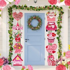 2 Sets Happy Mother’s Day Decorations Door Banners Mothers Day Porch Signs Pi…
