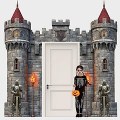 Colorful Medieval Castle Door Covers – Perfect for Birthday & Halloween