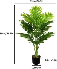 Artificial Plants in Pots Large Fake Tree Floor Faux Tropical Green
