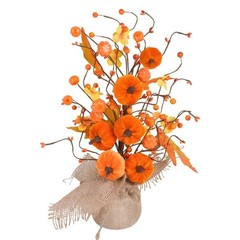 Pumpkin Arrangement Compact Size Lightweight Design Low-Maintenance Decoration