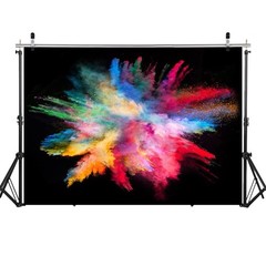 8x6FT Colorful Bokeh Backdrop On Black Bokeh Wall Birthday Backdrop Photography