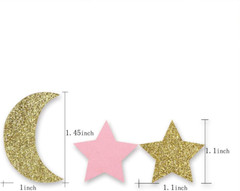 Star and Moon Paper Confetti for Baby Birthday Wedding Party Table Decorations P