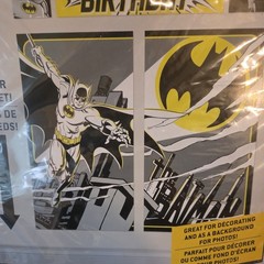 Batman DC Birthday Party Scene Setters Wall Decorating Kit Giant 5 Pc Set