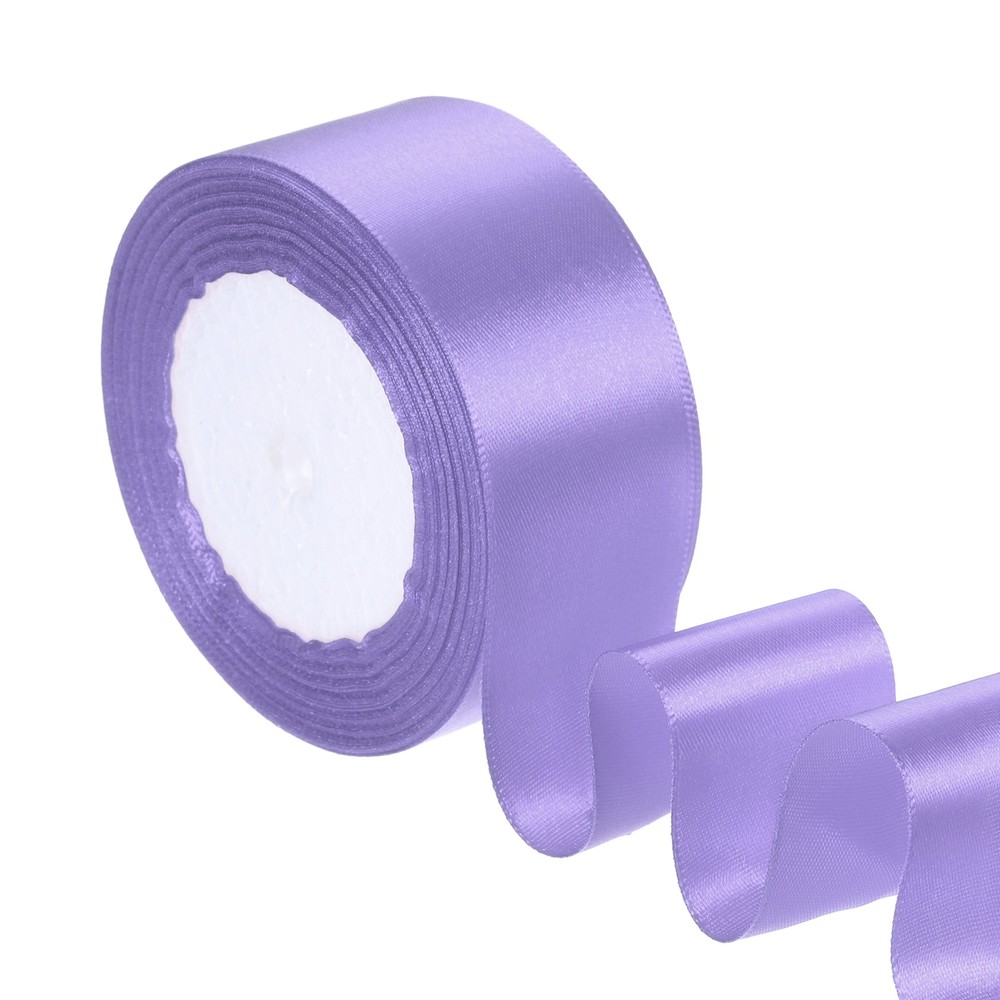 1.5 Inches x 24 Yards Satin Ribbon Roll Gift Wrapping Ribbon, Light Purple