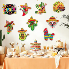 Large 11″X14″ Cinco De Mayo Decorations Cutouts Set, 9 Sheets Mexican Fiesta Pap