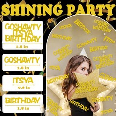 Go Shawty It’s Your Birthday Gold Glitter Confetti for Table Scatter