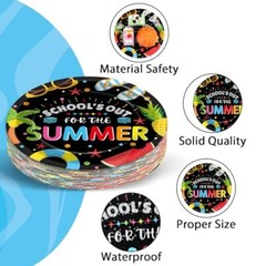 48PCS School’s Out for The Summer Tableware for Kids Class End of School Year…