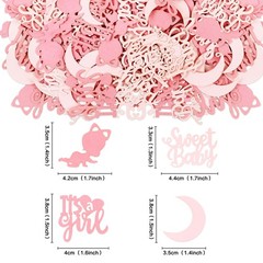 100 Pieces Baby Shower Confetti – It’s a Girl Sweet Baby Confetti Decorations…