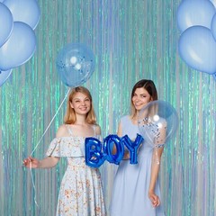 2 Packs Foil Fringe Curtain Backdrop | Party Decoration | Birthday Photo Booth