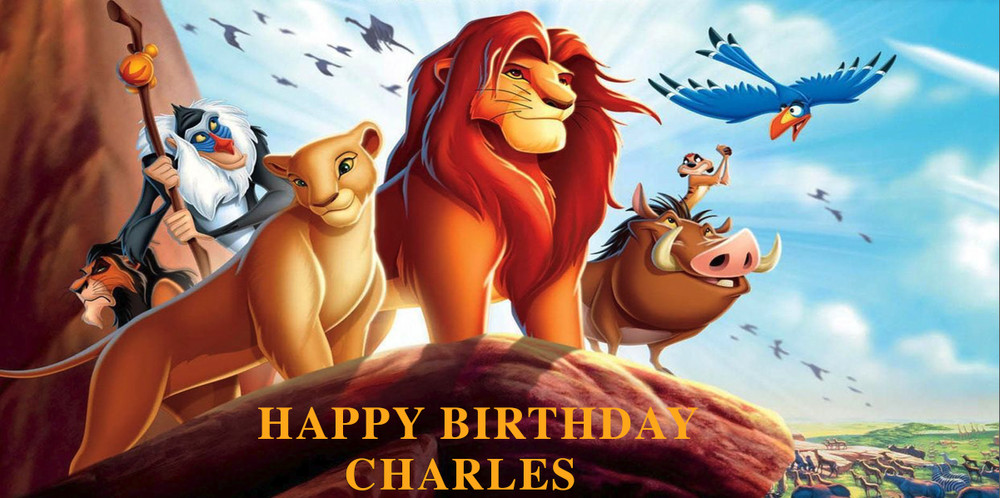 Birthday banner Personalized 4ft x2ft Lion King