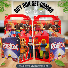 Gift Box Party favor Supplies birthday decoration theme balloon bracelet roblox