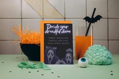 Halloween Party Menu Digital Template Printable Editable Custom Menu Template