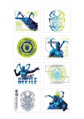 Blue Beetle DC Comics Birthday Party Banner And Tattoo Pack