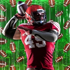 2 Pack Football Party Decorations Photo Props 3.3×6.6 ft Football Foil Fringe…