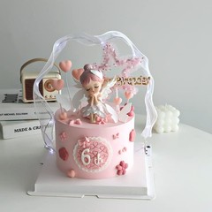 Cute Cake Topper Decoration Desktop Ornament for Baking Car Home Decor Piece