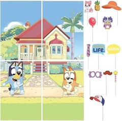 Exciting Bluey Scene Setter with Props – Pack of 16 – Multicolor Paper Decoratio