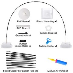 Chamvis Balloon Arch Kit, 9FT Height & 10FT Width Adjustable Balloon Arch Stand