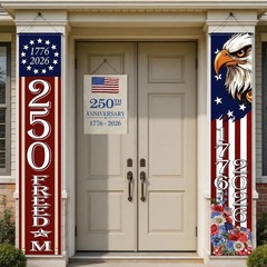 Durable 250 Freedom Banner – Vibrant American Flag Design for Independence Day