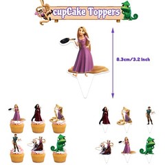 Rapunzel Tangled Theme Birthday Party Supplies Balloon Banner Cake Toppers