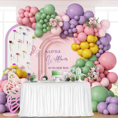 131-Piece Wildflower Balloon Arch Kit for Baby Shower Party Decorations