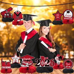 10PCS Graduation Party Decorations Class of 2026 Congrats Grad Table Centerpi…