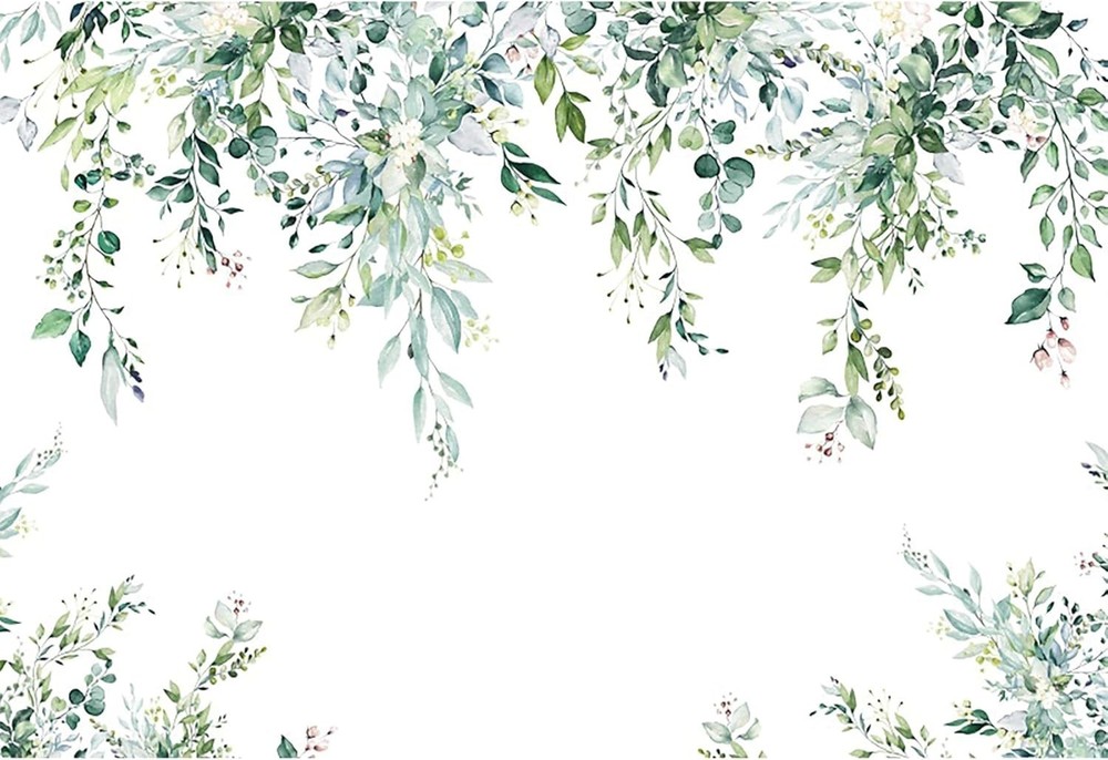 Greenery Backdrop 8x6FT Green Eucalyptus Leaves Photography Background