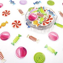 100 PCS Candy Confetti Double Side Table Decor Baby Shower Birthday Party