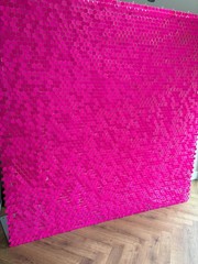 TSWC – Neon Pink Sequin wall shimmer wall Backdrop panels 6ft 7ft 8ft